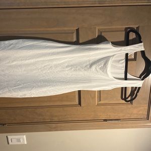 Maternity small white tank top dress